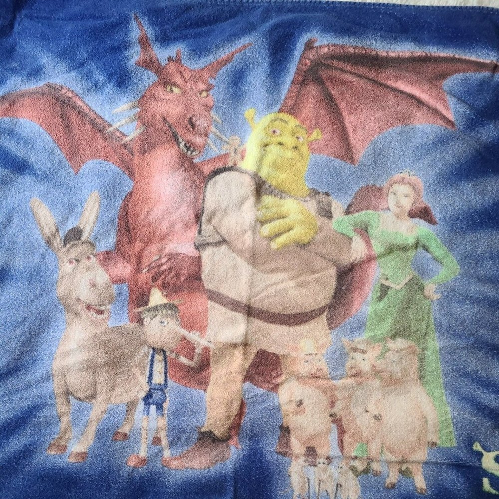 Vintage Shrek 4D Beach Towel HTF RARE 2005 Y2k Collectible Universal Studios